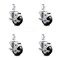 Service Caster 3.5 Inch Hard Rubber Wheel Swivel 3/4 Inch Square Stem Caster Set with Brake SCC SCC-SQ20S3514-HRS-TLB-34-4 - alternate 4